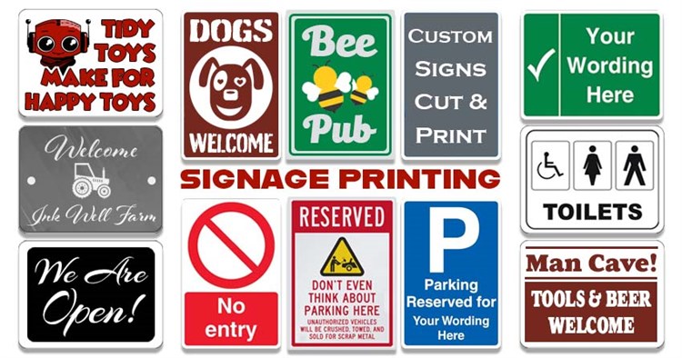 Service Printing Sign Printing: Custom Signs Printed